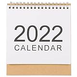 Abaodam 2022 Planer Trompete Einfache Schule Homepages Tisch Neuer Blockkalender Mini für Kleine Zwillinge Planungsspule Organizer Schreibunterlage Büro Jahresplaner für Das Jahr