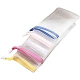 bopely 5 Stücke Duschseife Mesh- Für Hängende Seifen-Reisetasche Seifennetz-Tasche Zeichnungsring-zufälliger Farbe