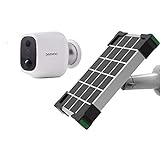 Daewoo W501 W501 Full HD, Bewegungserkennung, Nachtsicht, bidirektionales Audiosystem, kompatibel mit Amazon Alexa, mit Solarpanel