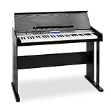 Schubert Carnegy-61 - Keyboard, E-Piano, 61 Tasten, 100 Rhythmen, 136 Instrumente, 8 Demosongs, Anschlagdynamik, Aufnahme-Funktion, schwarz