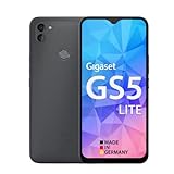 Gigaset GS5 LITE Smartphone - 48MP Dual Kamera 4500mAh Wechsel-Akku bis zu 350 Std Standby schnelles Laden Octa-Core Prozessor 4GB RAM + 64GB Android 12, Dark Titanium Grey