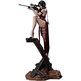SMILVY 1/4 Resident Evil Ada Wong Actionfiguren, 55 cm Anime -sammlerstatue, Handgefertigtes Dekoratives Modell Anime -Statue -Modell Sammlerstatue -charakterspielzeug Geschenk