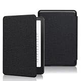 KUSINHOKA Hülle für Kindle Paperwhite (12.Gen-2024) 7 Zoll/Kindle Colorsoft Signature Edition, Ultradünn Leichte Schutzhülle mit Auto Schlaf/Wach Schutzhülle Kratzfest Schutz Case - Schw