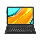 Tablet 10 Zoll Android 10.0-YUMKEM Tablets WiFi, 4 GB RAM, 64 GB ROM, Android Tablet mit Tastatur und Maus, unterstützt Bluetooth 4.2, L211, Dunkelgrau