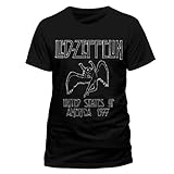 Led Zeppelin Herren T-Shirt LED ZEPPELIN - US 77, Schwarz, XL