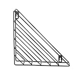 VREF Büro-Aktenhalter/Aktenregale Datei Regal Retro minimalistischen Wandbehang Schmiedeeisen Dreieck Geometrie Lagerregal Aktenhalter-Organizer (Color : Black)