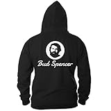 Bud Spencer Herren Official Logo Zipper (schwarz) (5XL)