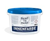 Wandfarbe weiß 10 L Nachhaltig Paint to Paint Innenfarbe spart Rohstoffe Universell einsetzbar