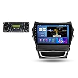 Autoradio Mit Bildschirm for Hyundai IX45 Santa Fe 3 9'' Android Car Radio Bluetooth Touchscreen Carautoplay GPS RDS Backup Camera Plug And Play 5G WIFI SWC Support DVR/TPMS/DAB+/OBDII,Type a,M600S