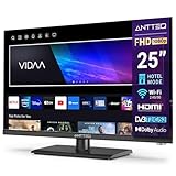 Antteq ViTA Series Smart TV 25 Zoll (Fernseher 64 cm),FHD,Triple Tuner(DVB-T2/S2/C),App Store,Netflix,Prime Video,DAZN,UVM,WiFi,Hotelmodus,V25-AF3Q1 2024