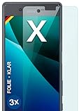 moex [3 Stück] Schutzfolie kompatibel mit Sony Xperia X Displayfolie Hüllen-Freundlich, 0.2 mm dünne Displayschutzfolie, Bildschirm Schutz extra Kratzfest - HD Ultra-Klar