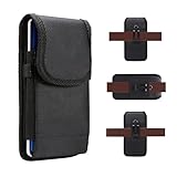 Handy-Holster-Hülle Robustes Nylon-Gürtelclip-Telefonholster, kompatibel mit iPhone 15/14/13/12 Pro Max, kompatibel mit Galaxy S24 S23 S22 S21 Ultra Pixel 8/7/6 Pro, Tasche, Tragetasche, [Stifthalter]