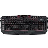Speedlink PARTHICA Gaming Keyboard - USB Gaming Tastatur - full size Layout - konfigurierbare Tasten - LED - schwarz - US Layout