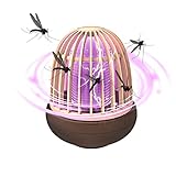 shizuku Fliegenfallen für drinnen,Lila Licht Elektrischer Fliegenzapper - Elektrischer Fliegenvernichter für Fliegen, Mücken, Motten, Mücken, wasserdichter Insektenfänger für den Innen
