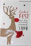 Sheepworld - 90716 - Klappkarte, mit Umschlag, Weihnachten, Nr. 34, Frohes Fest und ein schönes neues Jahr