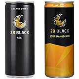 28 Black Acai, 24er Pack, EINWEG (24 x 250 ml) & Sour Mango-Kiwi, 24er Pack, EINWEG (24 x 250 ml)