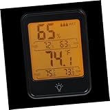 Toddmomy Digitaler Temperatur- und Feuchtigkeitsmesser Bildschirm-Touch-Thermometer Mehrzweck-Temperaturmonitor Hygrometer thermometer innen digitales Thermometer Innenthermometer Anzahl
