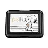 Peanuts - Snoopy Brotzeit Brotdose Lunchbox Butterbrotdose mit Trennwand Schwarz