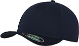 Flexfit 5 Panel Baseball Cap - Unisex Mütze, Kappe für Herren und Damen, einfarbige Basecap, rundum geschlossen - Farbe navy, Größe S/M