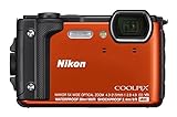 Nikon Coolpix W300 Digital Camera Orange (16 MP, 5x Optical Zoom/7.6 cm (3 Zoll) LCD Display, 4 K UHD Video, bildstabilisiert)