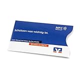 Litfax GmbH 100 x EC-Kartenhülle mit RFID/NFC-Schutzhüllen Spezialpapier Kartenhülle Kreditkarte Schutz vor Datendiebstahl (Raiffeisenbank/Volksbank)