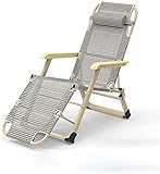 CCAN Liege-Klapp-Liegestuhl Zero Gravity Locking Lounge Chair Liege für Outdoor-Strand-Patio-Pool-Yard-Camping-Deck Einheitsgröße Sonnenliege Gartenstühle (Color, Size : One Size) Interesting Life