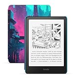 Amazon Kindle Paperwhite Kids (16 GB) – Größeres, blendfreies 7-Zoll-Display – Mit Kindle lesen Kinder durchschnittlich mehr als mehr als 45 Minuten – Cyber-Skyline-Desig