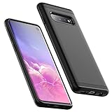 JETech Stoßfest Hülle für Samsung Galaxy S10, Zwei Layer Robust Schützend Handyhülle met Stoßdämpfung Schutzhülle (Schwarz)