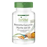Weihrauch Curcuma Myrrhe & Vitamin D3 - HOCHDOSIERT - 120 Tabletten