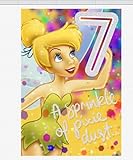 Hallmark Disney Tinkerbell 7. Geburtstag Karte – 7 A Sprinkle of Pixie Dust.