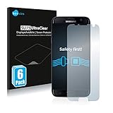 Savvies 6X Schutzfolie kompatibel mit Samsung Galaxy S7 Edge Displayschutz-Folie Ultra-transparent