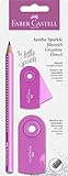 Faber-Castell 111677 - Bleistiftset Jumbo Sparkle, Pearl Pink