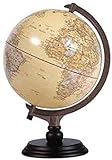 Schulgloben Antiker Globus 10'/25 cm Vintage Dekorativer Politischer Desktop Weltdrehende Volle Erde Geographie Pädagogisches kreatives Geschenk