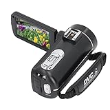 Sxhlseller Digitalkamera-Camcorder, Tragbarer HD-Digitalcamcorder mit 3-Zoll-Touch-Display, Anti-Shake-Zoom-HD-Kamera-Fernbedienung 30MP-Videokamera für Außenaufnahmen