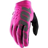 100% Damen Handschuhe Brisker, Neon Pink Schwarz, L, 10005