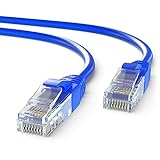 Mr. Tronic 50m Ethernet Netzwerk Netzwerkkabel | Patchkabel | CAT5E, CCA, UTP | RJ45 Stecker | LAN Kabel für Gigabit Internet Netzwerke | Ideal für PC, Router, Modem, Switch, Smart TV (50 Meter, Blau)