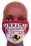 Stuttgart Maske 2.0, Vermummungsmaske, Stuttgart Community Maske, Stuttgart Fußballmaske, Alltagsmaske, Stuttgart Gesichtsmaske