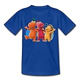 Der Kleine Drache Kokosnuss Freunde Kinder T-Shirt, 122-128, Royalblau