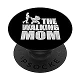 The Walking Mom Lustige Mama mit Mundschutz PopSockets mit austauschbarem PopGrip