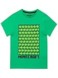 Minecraft Jungen Creeper T-Shirt Grün 104