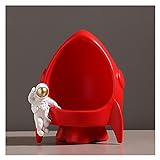 Astronauter Schlüsselschüssel für den Eingang, Home Schreibtisch Hochzeit Dekor Skulptur, Kreative Astronaut Figur Key Aufbewahrungsschale Tablett, Candy Teller Schmuck Ohrringe Aufbewahrung Tischplat