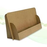 thefoldstands 5 faltbare FLYERSTÄNDER 'nature-eco Design' Prospektständer für DIN lang/ A5 Flyer 10,5 x 21 cm horizontal aus recycleten Karton schnell aufzubauen kurz-bis mittelfristigen E