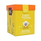English Tea Shop - Teegeschenk Set 'Lemongras Ingwer & Zitrusfrüchte', BIO, mit Holz-Teelöffel in origineller Origami Geschenkbox, 80g loser Tee