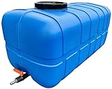 Sterk Plast Wassertank 300 Liter, Frischwassertank mit Zapfhahn, Wassertank aus Kunststoff, Pflegeleichter Wasserspeichertank, Großer Behälter für Wasser & Andere Flüssigkeiten