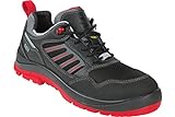 WÜRTH MODYF Sicherheitsschuhe S3 ESD Sport Plus Flexitec schwarz rot: Der multifunktionale Schuh ist in Größe 48 erhältlich. Der zertifizierte Arbeitsschuh ist ideal für Lange Arbeitsalltage.