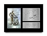 HWC Trading Anthony Daniels & Kenny Baker C-3Po R2-D2 A4 Ungerahmt Signiert Gedruckt Autogramme Bild Druck-Fotoanzeige Geschenk Für Star Wars Filmfans