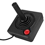 143 Classic Joystick Joystick-Controller Vier-Wege-Joystick, 4Pin Arcade Controller Gamepad Klassische Analoge 3D-Joystick-Spielsteuerung mit Bedientaste, für Atari 2600-Systeme 7800 Konsole