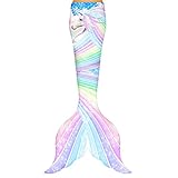 Meerjungfrau Schwanz Flosse- Prinzessin Cosplay Meerjungfrauenschwanz Maßgeschneidert Für Alle Gelegenheiten (Color : Style-S, Size : Tailored)