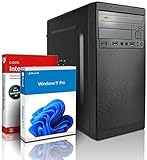 shinobee Flüster-SSD-PC Quad-Core Office/Multimedia PC Computer mit 3 Jahren Garantie! inkl. Windows11 64-Bit - Intel Quad 4x2.30 GHz, 8GB, 120GB SSD, Intel HD, HDMI, VGA, DVD±RW, USB 3.0#5712