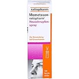 Mometason-ratiopharm® Heuschnupfenspray 50 Mikrogramm/Sprühstoß Nasenspray, Suspension: zur Behandlung von Symptomen einer saisonalen allergischen Rhinitis, 140 Hübe
